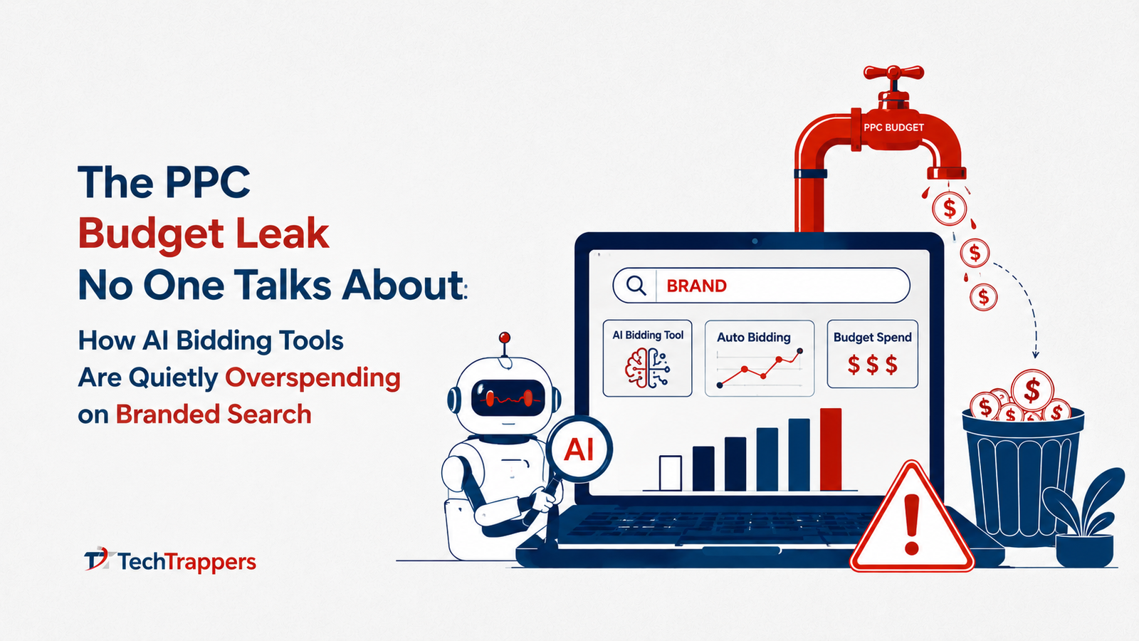 PPC Budget Leak: How AI Bidding Overspends | Techtrappers