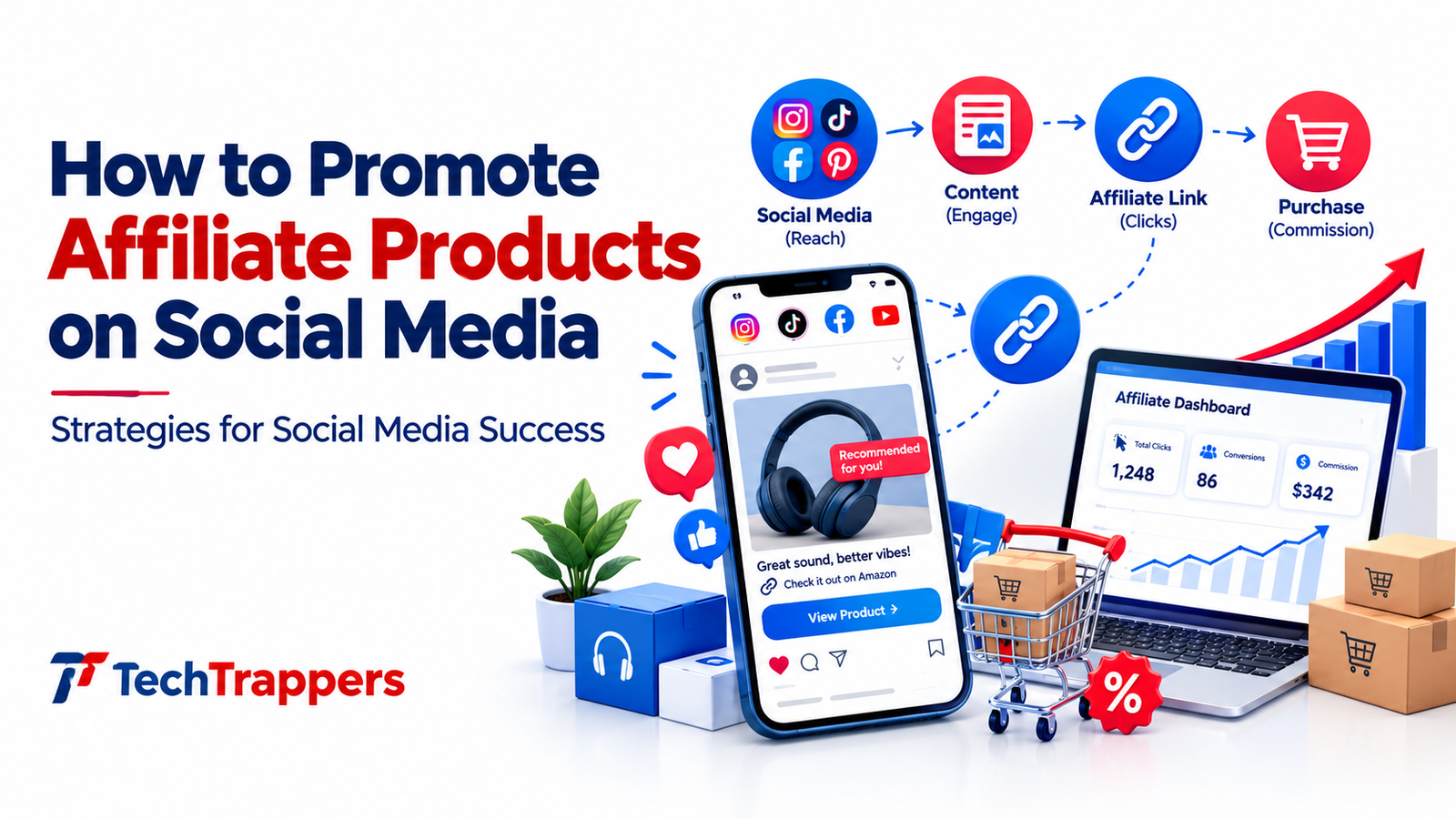 How to Promote Affiliate Products on Social Media | Tech Trappers